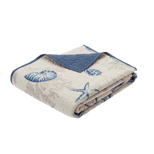Wholesale Oversized Coastal Quilted Throw Blanket