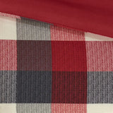 Wholesale Cabin Farmhouse Buffalo Check Comforter/Duvet Cover Set, Red