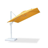 PURPLE LEAF Morden White Outdoor Umbrella Premium Aluminum Patio Cantilever Pool Sun Umbrellas