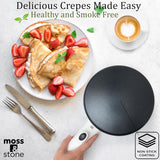 Moss & Stone Cordless 8-Inch Electric Crepe Maker
