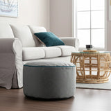Qivuit Gray Foot Pouf