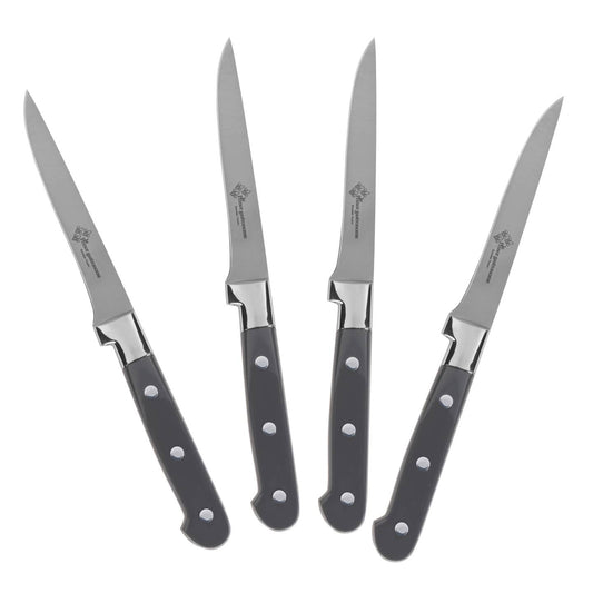 Au Nain Set of 4 Prince Gastronome Steak Knives with Pewter