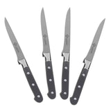Au Nain Set of 4 Prince Gastronome Steak Knives with Pewter