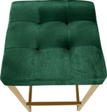 Nicola Velvet Contemporary Stool Set of 2 - Elegant Design with Tufted Cushion for Ultimate Comfort