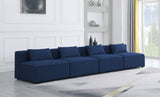 Cube - Linen Modular 4 Seat Armless Sofa