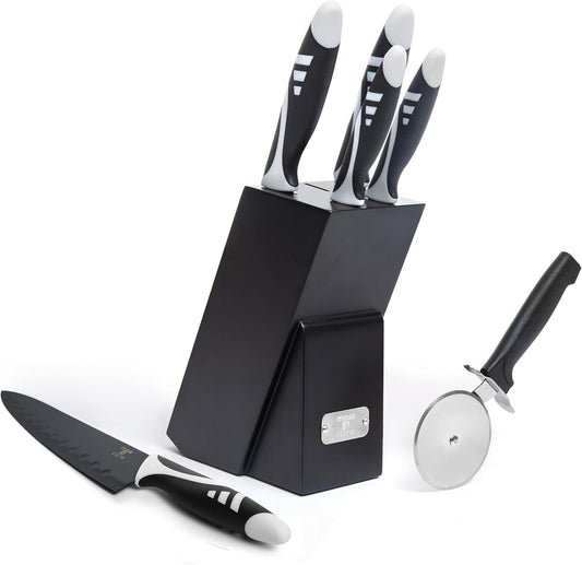 Moss & Stone 7-Piece Kitchen Knife Set with Block
