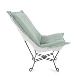 Patio Scroll Puff Chair Titanium- Alicante Breeze