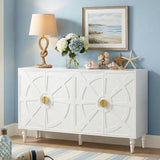 Vintage 55'' Buffet Cabinet with Storage