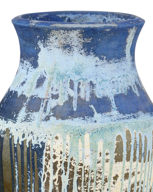 Capizzi Blue Drip Urn