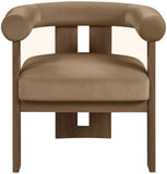 Arienzo - Performance Fabric Upholstered Accent Chair - Walnut Base