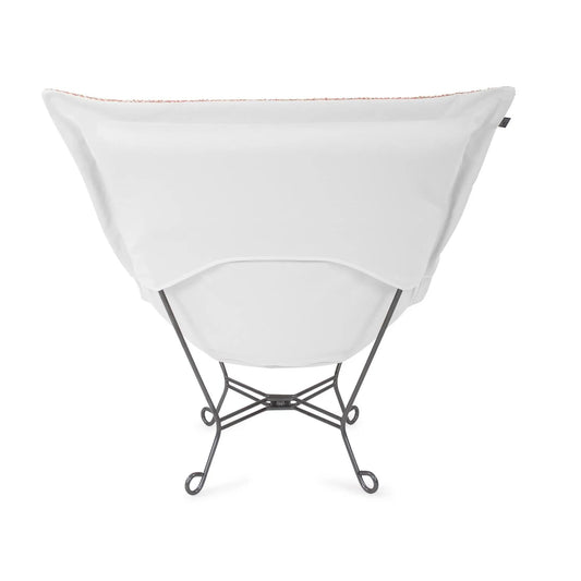 Patio Scroll Puff Chair Titanium- Alicante Blush