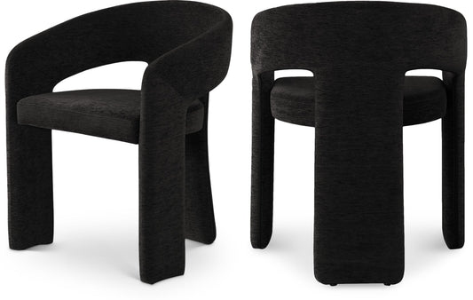 Rendition Fabric Dining Chair - Contemporary Curved Design for Modern Homes and Elegant Spaces