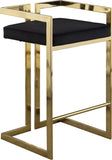 Ezra Velvet Counter Stool Set of 2 - Modern Design with Chrome Base for Stylish Home Bar Decor