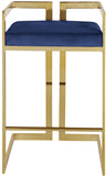 Ezra Velvet Counter Stool Set of 2 - Modern Design with Chrome Base for Stylish Home Bar Decor
