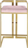 Ezra Velvet Counter Stool Set of 2 - Modern Design with Chrome Base for Stylish Home Bar Decor