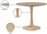 Tulip Dining Table - Chic Mid-Century Modern Design for Cozy Spaces, Perfect for Intimate Dinners