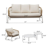 Wholesale Boho Patio Furniture, 5 Piece Outdoor Furniture Set