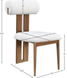 Dario Dining Chairs Set of 2 - Contemporary Comfort with Stylish Support for Your Dining Room
