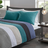 White Solid Farmhouse Reversible Quilt Set