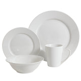 Gibson Home Noble Court 16-Piece Dinnerware Set, Service for 4, Bowls and Dinner Plates