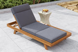 ORVA Outdoor Lounge Chaise with Headrest