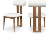 Dario Dining Chairs - Set of 2 Contemporary Vegan Leather Design with Comfort and Style