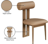 Dario Dining Chairs - Set of 2 Contemporary Vegan Leather Design with Comfort and Style