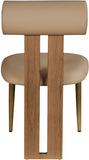 Dario Dining Chairs - Set of 2 Contemporary Vegan Leather Design with Comfort and Style