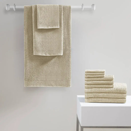Wholesale Big Bundle 12-Piece Bathroom Towel Set, Taupe