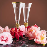 The Wine Savant Diamond Champagne Flutes Set of 2