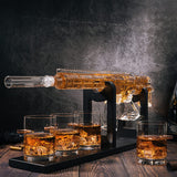 (EU ONLY) AR15 Gun Whisky-Dekanter-Set mit Whiskey-Kugelkühlern
