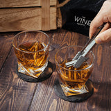 Whiskey and Spirits Gifts for Men Dad Luxurious Twist Glasses (Bullets)