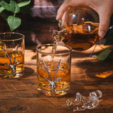 Stag Antler Whiskey Decanter Set 8.5" H, 750ml