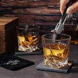 Luxurious Bar Gift Set - 2 Whiskey Glasses + 10 Bullets