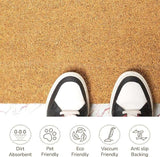 Coir Door Mats Basic Plain - 17X30" Beige