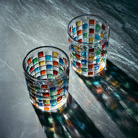 The Wine Savant Artisanal Hand Painted Stained Glass