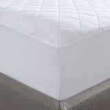 Microfiber Mattress Pad with Polyester Fiber Fill, White