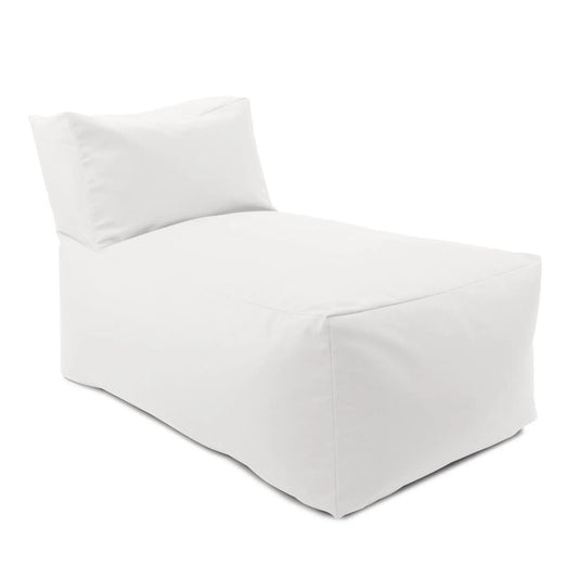 Outdoor Pouf Lounge Cover- Seascape Natural