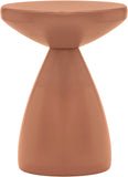Anika - Iron End Table - Terracotta