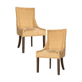 Wholesale [Set of 2] High-Back Upholstered Dining Side Chairs, Gold