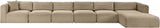 Shaggy - Fabric 6 Piece Modular Sectional With Chaise