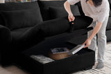 PERTH 86" Loveseat with 1 Ottoman