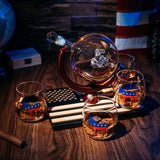 Democratic Party Wine & Whiskey Decanter Set
