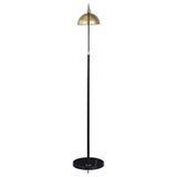Gloria 74-inch Arched Dome Shade Metal Floor Lamp Black