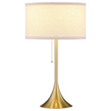 Elmira 24-inch Drum Shade Metal Table Lamp Gold