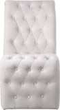 Curve Velvet Dining Chair Set - Modern Elegance with Gold Iron Legs and Luxurious Button Tufting