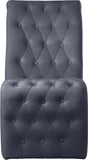 Curve Velvet Dining Chair Set - Modern Elegance with Gold Iron Legs and Luxurious Button Tufting