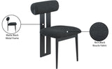 Dario Vegan Leather Dining Chairs - Set of 2, Contemporary Comfort with Stylish Walnut Frame