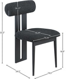 Dario Vegan Leather Dining Chairs - Set of 2, Contemporary Comfort with Stylish Walnut Frame
