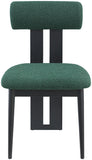 Dario Vegan Leather Dining Chairs - Set of 2, Contemporary Comfort with Stylish Walnut Frame